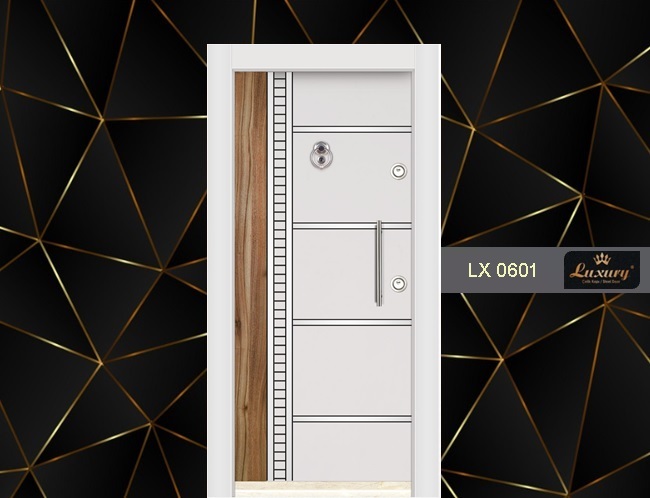 dual color laminox serie steel door lx 0601
