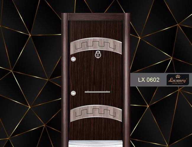 двухцветный ламинокс серия стальная дверь lx 0602