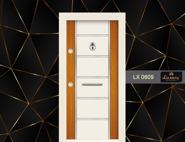 двухцветный ламинокс серия стальная дверь lx 0609