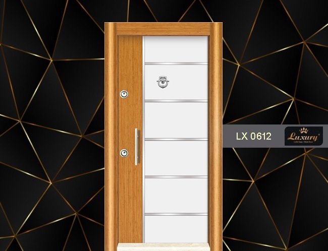 dual color laminox serie steel door lx 0612
