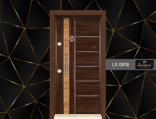 двухцветный ламинокс серия стальная дверь lx 0619