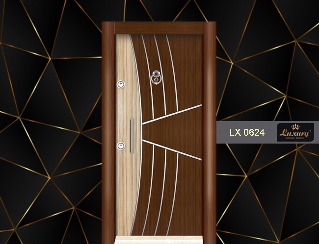 двухцветный ламинокс серия стальная дверь lx 0624