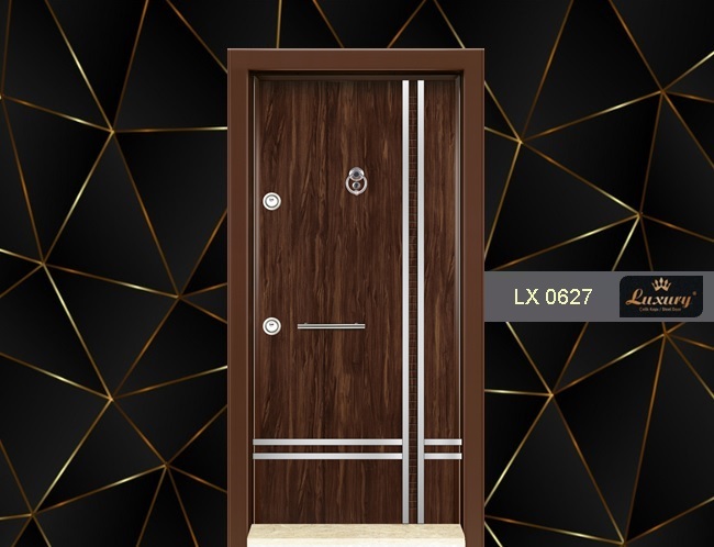 dual color laminox serie steel door lx 0627
