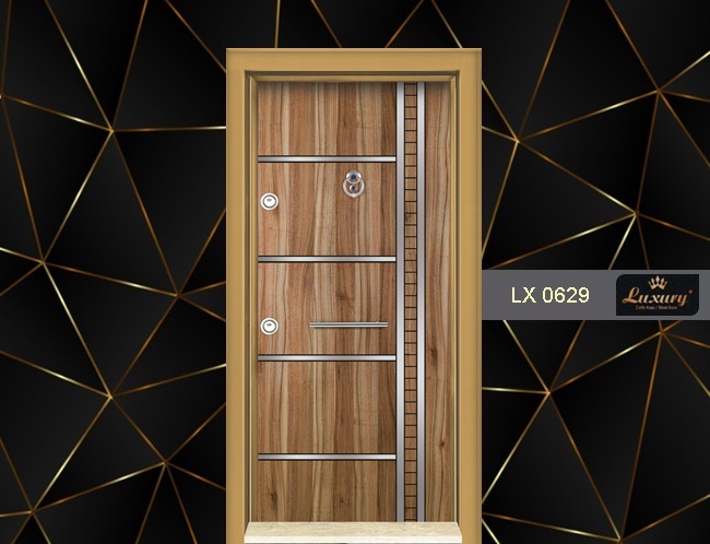 двухцветный ламинокс серия стальная дверь lx 0629