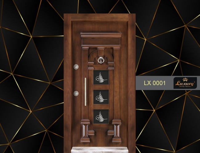 элитная эмбоссированная серия стальные двери lx 0001