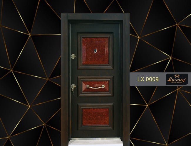 элитная эмбоссированная серия стальные двери lx 0008