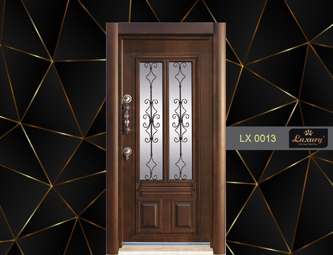 элитная эмбоссированная серия стальные двери lx 0013