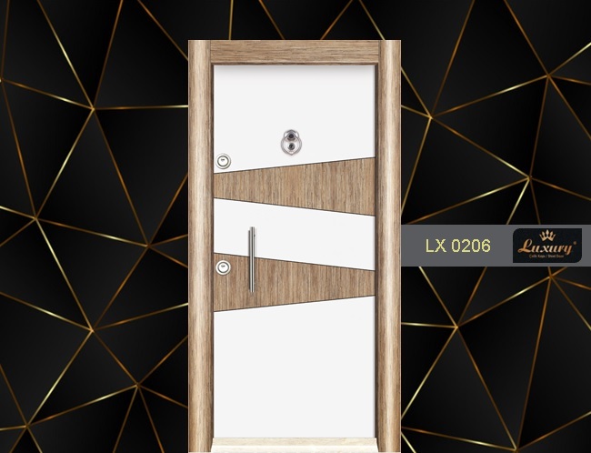 elite laminate serie steel door lx 0206