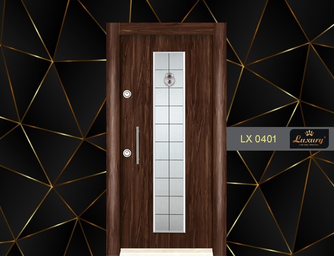 элитная ламинокс эмбоссированная серия стальная дверь lx 0401