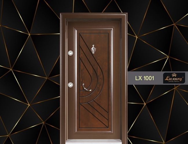 классический панелей серия стальная дверь lx 1001