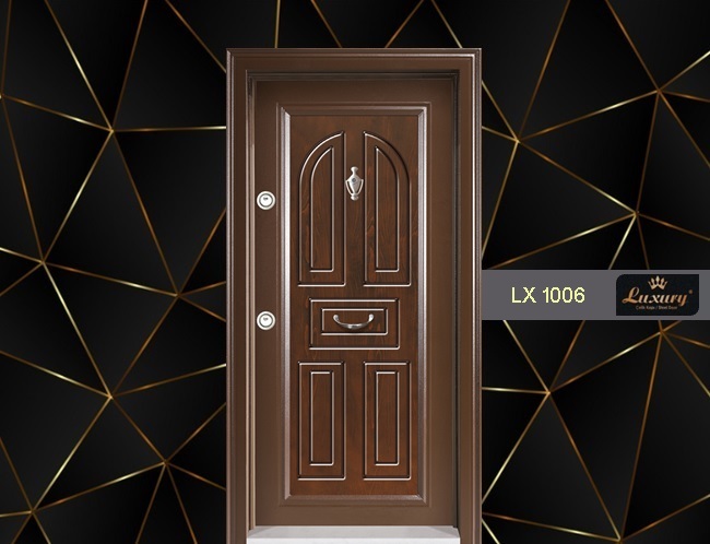 классический панелей серия стальная дверь lx 1006