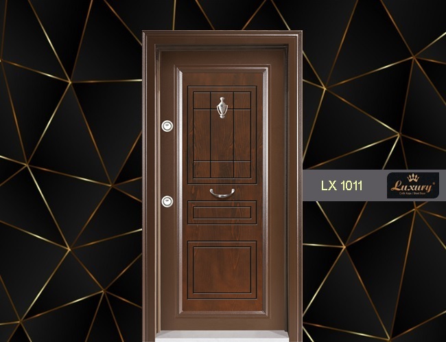 классический панелей серия стальная дверь lx 1011
