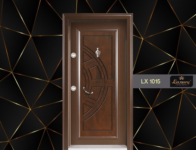 классический панелей серия стальная дверь lx 1015