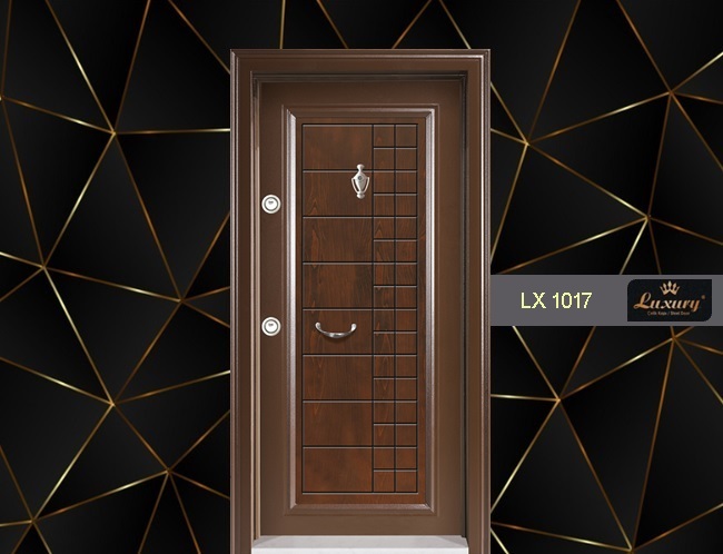 классический панелей серия стальная дверь lx 1017