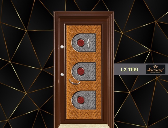 классический помпом серия стальная дверь lx 1106