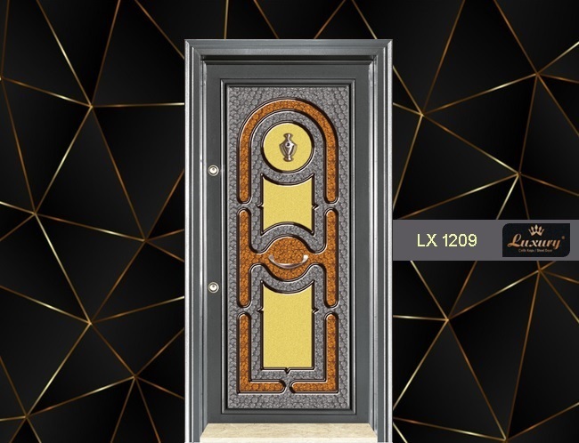 классический помпом серия стальная дверь lx 1209